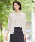 J.PRESS LADIES 【洗える】レーヨンエリートストレッチ クルーネック カーディガン