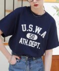 WEGO 【ANGIE VINTAGE】カレッジロゴプリントTee