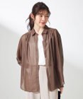 ANY SIS S 【洗える】リネンライクシアーローン ブラウス