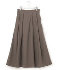 23区 【洗える】マットナイロンタフタ タック スカート