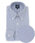 J.PRESS MEN 【PREMIUM PLEATS / 形態安定】ロンドンストライプ ドレスシャツ / B.D.