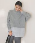 UNFILO L ふわふわニット クロップドハイネック
