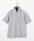 JOSEPH ABBOUD 【キングサイズ・フランス産リネン×日本の技術・清涼感】ノルマンディリネントップジャージ ジップ ポロシャツ