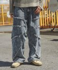 WEGO ダーツフリンジデニムパンツ
