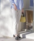 J.PRESS LADIES L 【セットアップ対応・洗える】セルロースリネンストレッチ テーパード パンツ