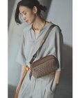 LAQUOH【撥水加工】篭目柄エンボスボンディング2WAYショルダー