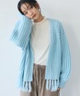 CRAFT STANDARD BOUTIQUE 洗える/フリンジニットカーディガン