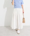 CRAFT STANDARD BOUTIQUE インド綿サイドタック切り替えスカート