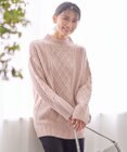 ANY L ソフトタッチケーブルニットチュニック
