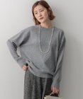 23区 【Oggi2月号掲載/洗える】ピュアカシミヤ クルーネック ニット