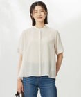 J.PRESS LADIES L 【WEB限定カラーあり・洗える・速乾・接触冷感】リライムライトローン バックフリル ブラウス