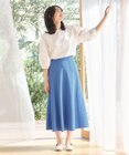 ANY リネンライクオックス フレアスカート