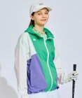 PW CIRCULUS 【撥水加工/ストレッチ】【WOMEN】カラーブロッキング ブルゾン ゴルフウェア レディース