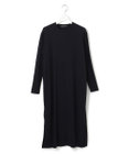 23区 L 【好評につきカラー追加】ヴィスコースストレッチ リブ袖 ワンピース