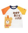 MIKI HOUSE HOT BISCUITS 【80-120cm】 キャラクター ラグラン半袖Tシャツ