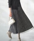 ANY SIS L 【洗える】チュールレイヤードプリーツ スカート