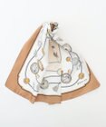 J.PRESS LADIES 【着こなしのポイントに】Traditional print  スクエア スカーフ