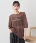 earth music&ecology 【接触冷感】ロゴ刺繍シアープルオーバ