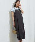 23区 S 【洗える】リネンレーヨンストレッチ  Iライン キャミソール ワンピース