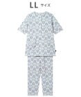 WACOAL パジャマ 綿100%(本体) 天竺素材 ミントン 5分袖 半袖 長ズボン レディース NDT167 /ワコール