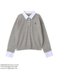 Green Parks GREENWICH POLO CLUB(TM)布帛ドッキングポロニットプルオーバー