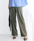 自由区 S 【カタログ掲載・ご好評につき新色追加・セットアップ対応】リネンライクシンセティックワイドストレート パンツ