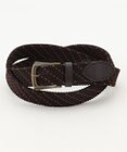 JOSEPH ABBOUD 【キングサイズ・イタリア素材・ストレッチ・日本製】 ストレッチミックスメッシュレジメンタル ベルト