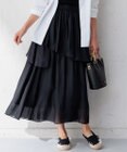 23区 【Oggi4月号掲載/洗える】シアーツイル ティアードスカート