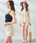 OP／FILA 【Ocean Pacific】シワ加工ラッシュガード付き タンキニデザイン水着4点セット