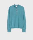 Paul Smith ドレープウール ストライプ ヘンリーネック ニット