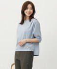J.PRESS LADIES L 【洗える・抗菌防臭・接触冷感・吸水速乾】ドライポンチ ボートネック カットソー
