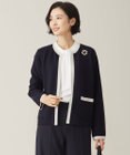 J.PRESS LADIES S 【WEB限定カラーあり・洗える】TRIM RAYON STRETCH カーディガン