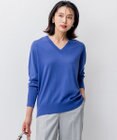 23区 【洗える】シルクコットン Vネック ニット