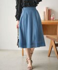 組曲 L 【洗える・シワになりにくい】カラーボイル シアーフレアスカート