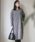 23区 【SLOW/一部店舗限定】ニットトータル Vネック ワンピース