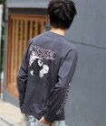 WEGO 【ユニセックス着用ITEM/MLサイズ展開】スリーブロゴグラフィックラグランT（LS）