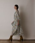 GRACE CONTINENTAL フラワープリントカフタンドレス