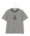 23区 S 【洗える】アンカーロゴプリント 半袖 Tシャツ