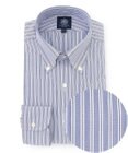 J.PRESS MEN 【PREMIUM PLEATS / 形態安定】イングリッシュストライプ ドレスシャツ / B.D.