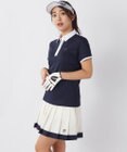 FILA GOLF／marie claire 【FILA GOLF】アクセントカラー半袖ポロシャツ