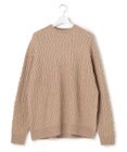 J.PRESS YORK STREET 【UNISEX】アランケーブル クルーネック ニット