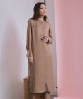 ICB 【洗える】 ルゼブフィブリルサテン シャツワンピース