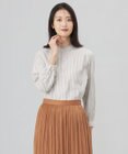 J.PRESS LADIES L 【洗える】サイロチェック＆ストライプ ブラウス