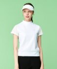 23区GOLF 人気デザインがアップデート！【WOMEN】ライトダンボール 半袖モックネックシャツ