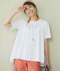 23区 L 【GLOW6月号掲載/汗じみ防止】スムースデザイン フレア  Tシャツ
