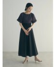 Green Parks armonia.異素材切替ドルマンワンピース