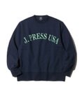 J.PRESS MEN 【J.PRESS ORIGINALS】FABRIC LOGO SWEATSHIRT