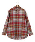 J.PRESS MEN 【KING SIZE】コットンネル マルチチェックシャツ/B.D