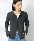 CRAFT STANDARD BOUTIQUE 襟付きニットコンパクトカーディガン