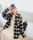 WEGO 【ユニセックス着用ITEM/SMLサイズ展開】チェックネルシャツ